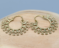 ORECCHINI IN OTTONE MISURA MEDIA