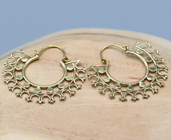 ORECCHINI IN OTTONE MISURA MEDIA - Image 7