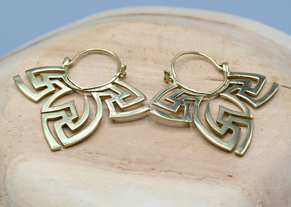 ORECCHINI IN OTTONE MISURA MEDIO GRANDE - Image 3