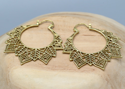 ORECCHINI IN OTTONE MISURA MEDIO GRANDE