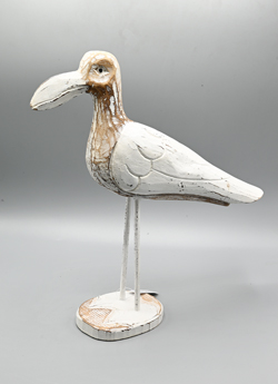 GABBIANO GRANDE IN LEGNO DI ALBESIA CM 30