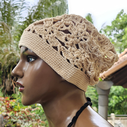 CAPPELLO DA DONNA A UNCINETTO CON FIORE MELATI