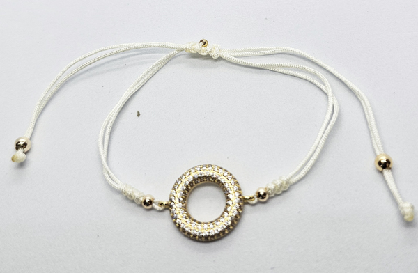 BRACCIALI STRING WITH ZIRCON DONUT HOLE - Image 6