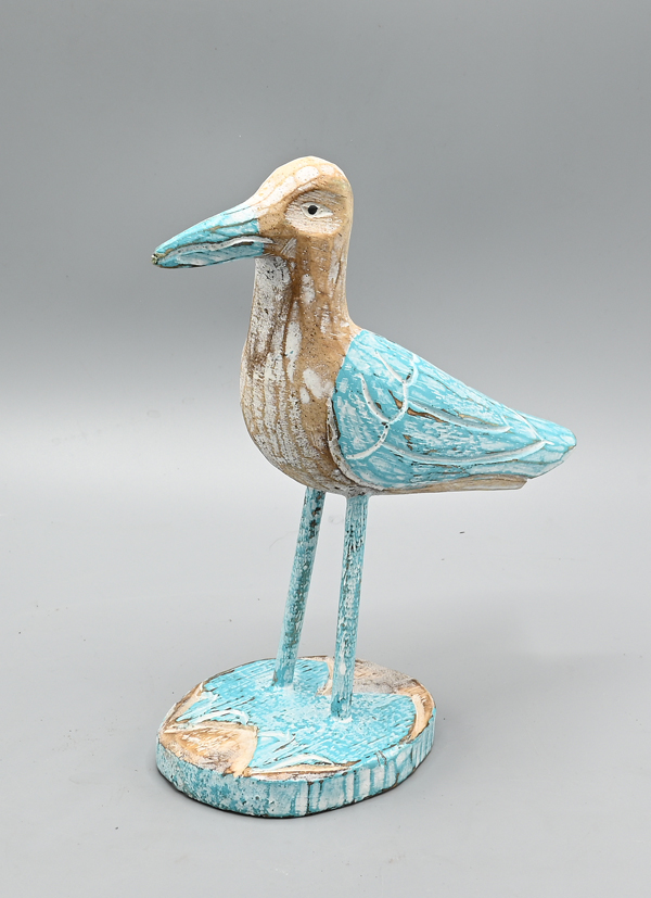 GABBIANO PICCOLO IN LEGNO DI ALBESIA CM 20 - Image 2