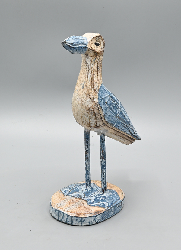 GABBIANO PICCOLO IN LEGNO DI ALBESIA CM 20 - Image 3