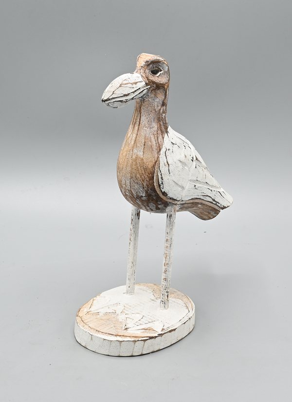 GABBIANO PICCOLO IN LEGNO DI ALBESIA CM 20 - Image 4