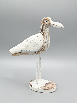 GABBIANO MEDIO IN LEGNO DI ALBESIA CM 25